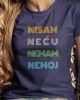 nisam necu nemam nemoj zenska majica teget2